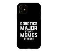 Custodia per iPhone 11 Robotica Maggiore Di Giorno Meme Di Notte Robotica Meccatronica