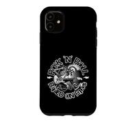 Custodia per iPhone 11 Rock N Roll Raised On Riffs Punk Metal Guitar Energy