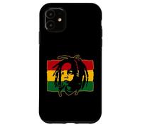 Custodia per iPhone 11 Roots Reggae Baby Rasta Bandiera Rastafari Leone di Juda
