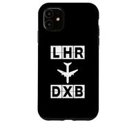 Custodia per iPhone 11 Rotta aerea LHR per DXB Londra Dubai