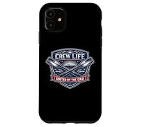 Custodia per iPhone 11 Rowing Crew Life United By The Remo Team Motto Rower Citazione