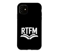 Custodia per iPhone 11 RTFM Funny Daying Leggi il manuale Tech Humor