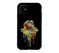 Custodia per iPhone 11 Rubic's Cube Magic in Treno di sciogliere, gioco liquido, vintage