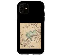 Custodia per iPhone 11 Sakura Birds Harmony - Inchiostro giapponese Art