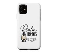 Custodia per iPhone 11 Salmo 119:105 | Lampada ai Miei Piedi Disegno Cristiano