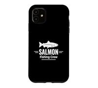 Custodia per iPhone 11 Salmon Fishing Crew River Hunter