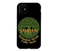 Custodia per iPhone 11 Samhain Enchanted Woods Celtic Roots Strega gaelica di Halloween