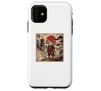 Custodia per iPhone 11 Samurai Axolotl Japanese Vintage Funny Gifts Graphic Art