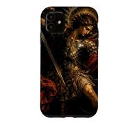 Custodia per iPhone 11 San Michele Arcangelo Barocco Chiaroscuro Icona Design