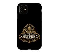 Custodia per iPhone 11 San Pio X Papa Cattolico Santa Messa Latina Tradizionale