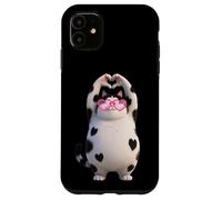 Custodia per iPhone 11 San Valentino Rosso Amore Cuore Carino V-day Uomini Donne Ragazze ragazzi