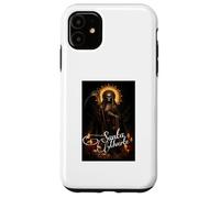 Custodia per iPhone 11 Santa Muerte Icona sacra con falce e rosa
