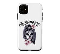 Custodia per iPhone 11 SANTA MUERTE MESSICO SKELETON GOTHIC DONNA DONNE UOMO UOMINI