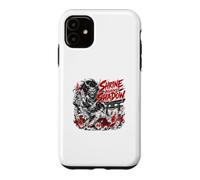 Custodia per iPhone 11 Santuario contro l'ombra Oni Samurai Epic Anime