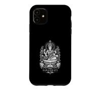 Custodia per iPhone 11 Saraswati Dea indù Musica Conoscenza Lotus