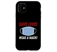 Custodia per iPhone 11 Save Lives Wear a Mask