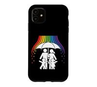 Custodia per iPhone 11 Save Space - Ombrello protettivo arcobaleno, motivo: patrioti