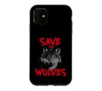 Custodia per iPhone 11 Save The Wolves Faccia Di Lupo Contro Caccia Al Lupo