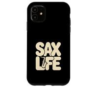 Custodia per iPhone 11 Sax Life Cool Saxophone Jazz Musicista Vibes