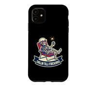 Custodia per iPhone 11 Scheletro Chillin Till The Fireworks Funny 4th of Lazy Luglio
