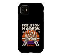 Custodia per iPhone 11 Scheletro Mani Alzate Retro Halloween Tram
