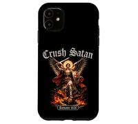 Custodia per iPhone 11 Schiaccia Satana San Michele Romani Versi Biblici Arcangelo Angelo