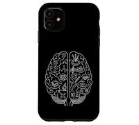 Custodia per iPhone 11 scienza vs arte cervello schizzo pensare concetto neuroscienza