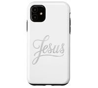 Custodia per iPhone 11 Scritta di Gesù scritta a mano con fede cristiana
