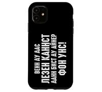 Custodia per iPhone 11 Scritta in Russia in lingua tedesca "Wenn du das like kannst Russen"