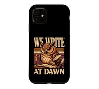 Custodia per iPhone 11 Scriviamo a Dawn Vintage Owl Scrittori E Poeti