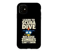 Custodia per iPhone 11 Scuba Diver Zombie Apocalypse Avventura subacquea