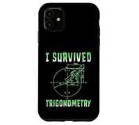 Custodia per iPhone 11 Scuola di matematica di trigonometria divertente sono sopravvissuto