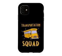 Custodia per iPhone 11 Scuolabus divertente della squadra dei trasporti