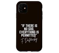 Custodia per iPhone 11 Se non c'è Dio tutto è permesso Fedor Dostoevskij