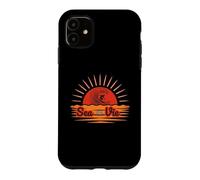 Custodia per iPhone 11 Sea La Vie Surf Tramonto - Divertente Ocean Beach Pun Surfer
