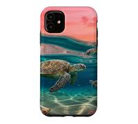 Custodia per iPhone 11 Sea Turtle Ocean Accessori per telefono Tropical Beach Art