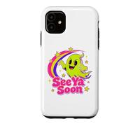 Custodia per iPhone 11 See Ya Soon Moon Cute Spooky Halloween Stars Kawaii