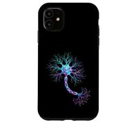 Custodia per iPhone 11 Segnali variopinti di scienza del cervello delle cellule neuronali di neurobiologia