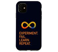 Custodia per iPhone 11 Segno infinito di esperimento fallito impara ripetere la scienza