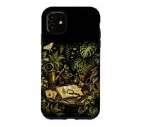 Custodia per iPhone 11 Serra vintage botanica panchina da vaso, design naturale