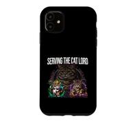Custodia per iPhone 11 Serving The Cat Lord Funny Feline Royal Master Design