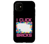 Custodia per iPhone 11 Set di mattoncini colorati I Click Bricks Toy Builder Hobby