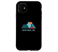 Custodia per iPhone 11 Seward Alaska AK Vacation Vintage Logo