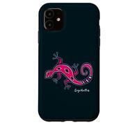 Custodia per iPhone 11 Seychelles Geco Souvenir Bungalow Praslin La Digue Regalo
