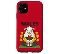 Custodia per iPhone 11 Sheep Support Galles St Davids Day Design