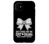 Custodia per iPhone 11 She's Here For The Dirt Drama Race Night Queen