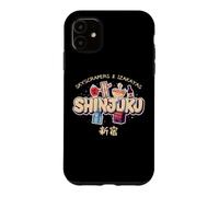 Custodia per iPhone 11 Shinjuku Tokyo Notti Giappone Kawaii Kabukicho Souvenir