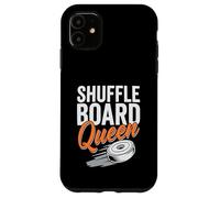 Custodia per iPhone 11 Shuffleboard Queen Player Board Gioco da tavolo Amante Shuffle Board