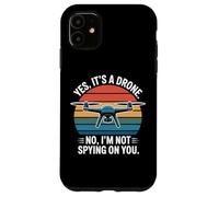 Custodia per iPhone 11 Sì, è un drone che non spia, design pilota divertente