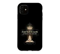 Custodia per iPhone 11 Sii fedele alla morte Corona della vita Rivelazione 2:10 Spagnolo